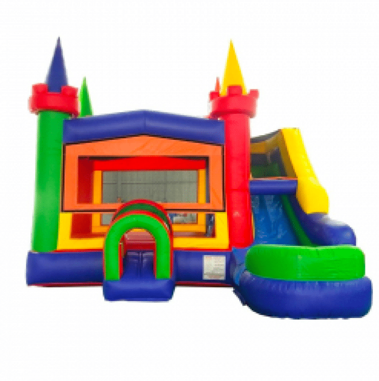 Rainbow Modular Castle Slide Combo DRY or WET