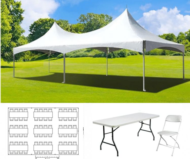 Tent Package Up To 72 Guests